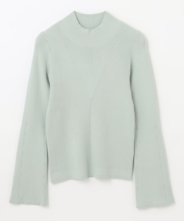 GRACE CONTINENTAL リブニットトップ ライトグリーン