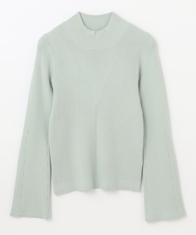 GRACE CONTINENTAL リブニットトップ ライトグリーン