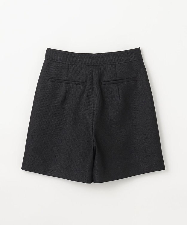 GRACE CONTINENTAL リネンタッチハーフパンツ ブラック