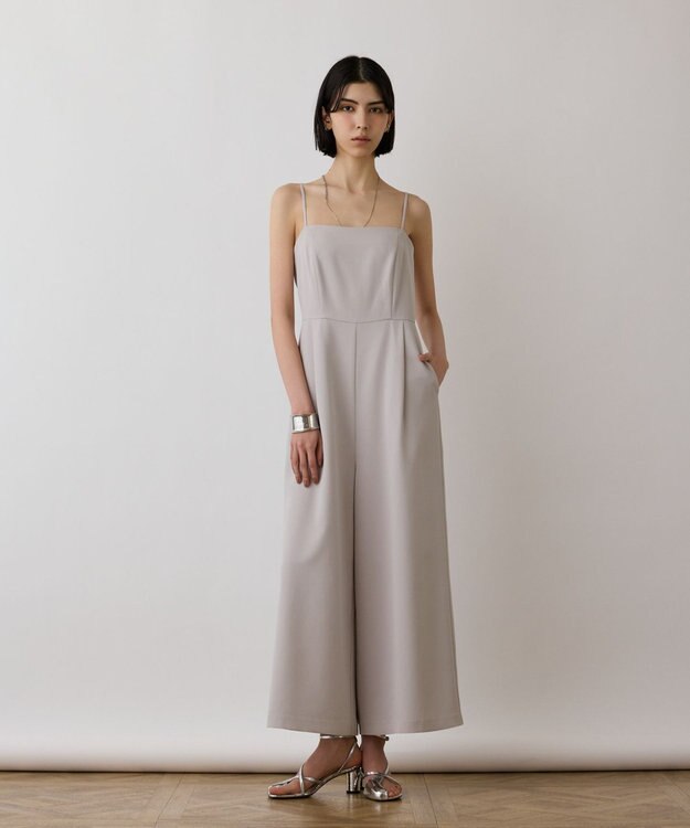 GRACE CONTINENTAL レースコンビサロペット グレー