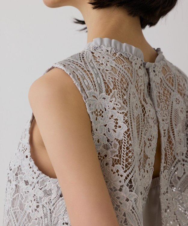 GRACE CONTINENTAL レースコンビサロペット グレー