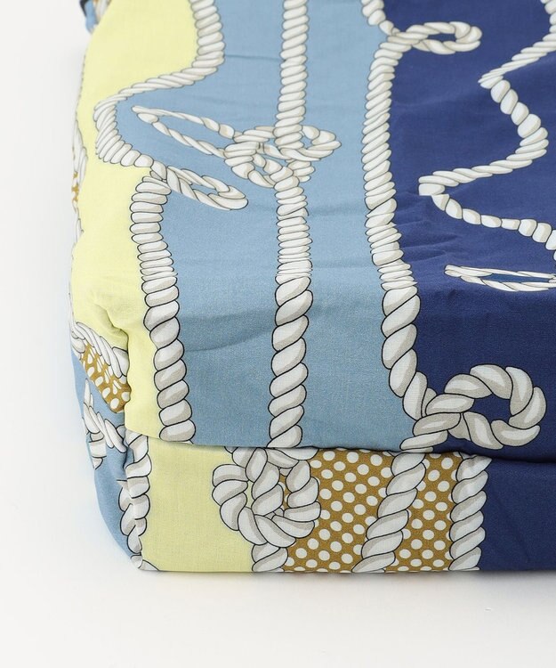 GRACE CONTINENTAL Fabricマルシェbag2 ブルー