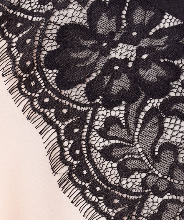 GRACE CONTINENTAL バイカラーレースブラウス キナリ