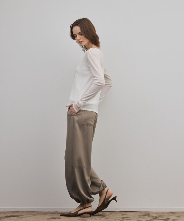 GRACE CONTINENTAL シアーレイヤードカットトップ ホワイト