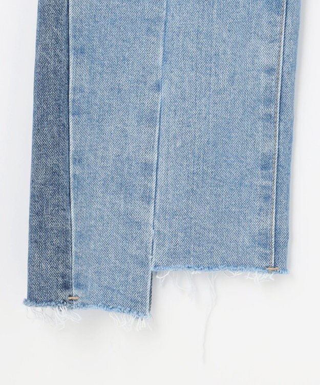 GRACE CONTINENTAL カットオフスリムデニムパンツ サックス