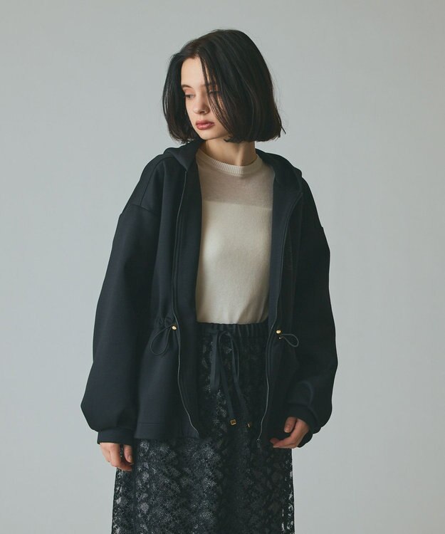 GRACE CONTINENTAL ロゴドロストフーディ ブラック