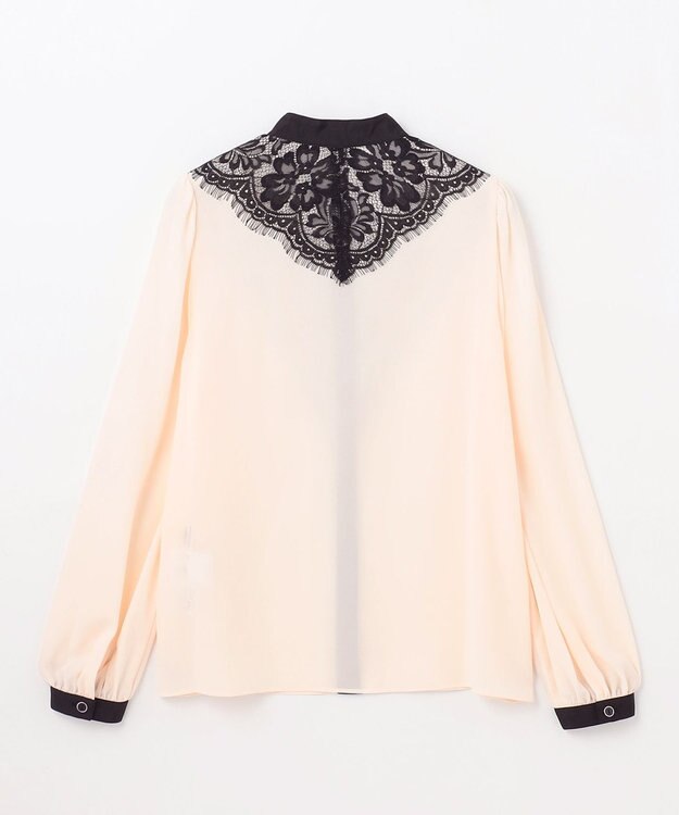 GRACE CONTINENTAL バイカラーレースブラウス キナリ