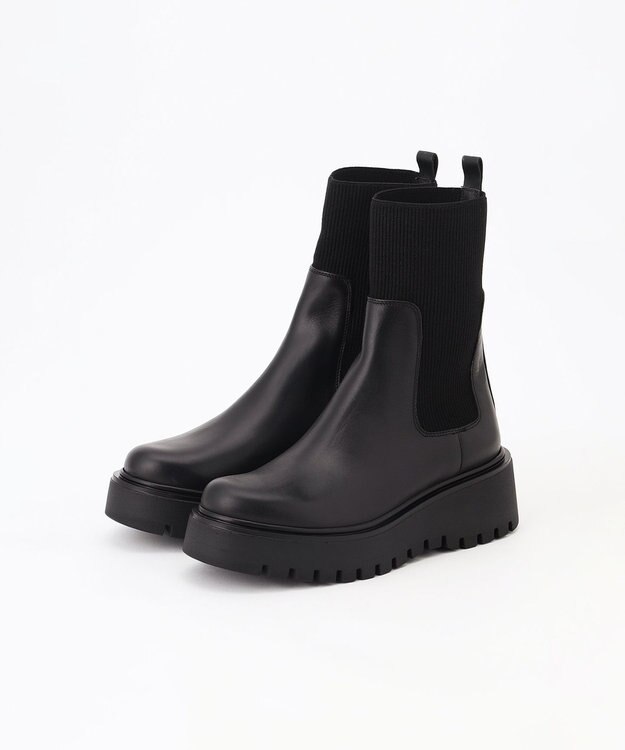 GRACE CONTINENTAL CORSO ROMAサイドゴアブーツ ブラック