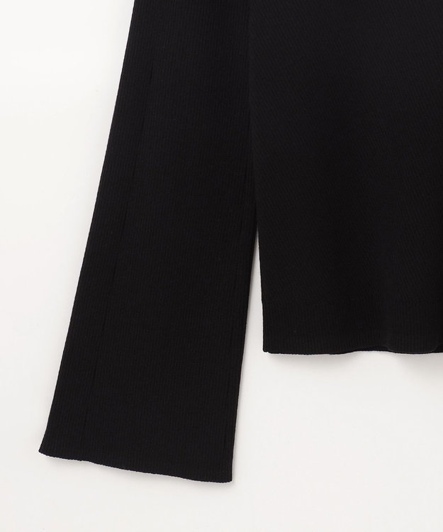 GRACE CONTINENTAL リブニットトップ ブラック