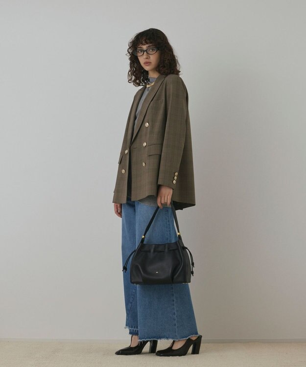 GRACE CONTINENTAL バックベンツダブルジャケット マルチ