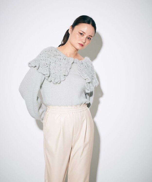 メッシュカラーニットトップ / GRACE CONTINENTAL | GRACE CONTINENTAL グレースコンチネンタル 通販 メッシュカラーニットトップ / GRACE CONTINENTAL | GRACE CONTINENTAL グレースコンチネンタル 通販