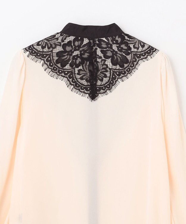 GRACE CONTINENTAL バイカラーレースブラウス キナリ