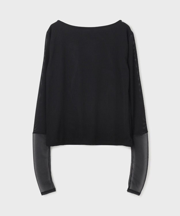 GRACE CONTINENTAL シアーアセテートカットトップ ブラック