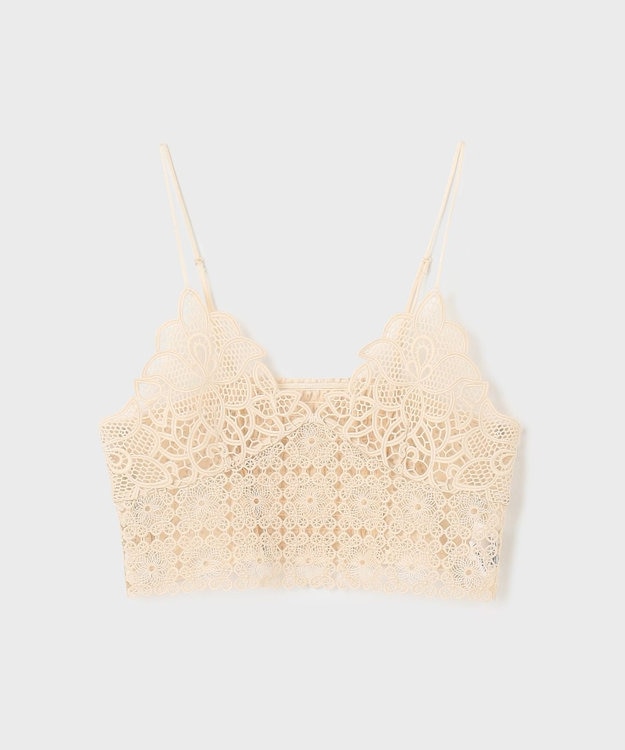 GRACE CONTINENTAL レースキャミ付カフタンブラウス キナリ