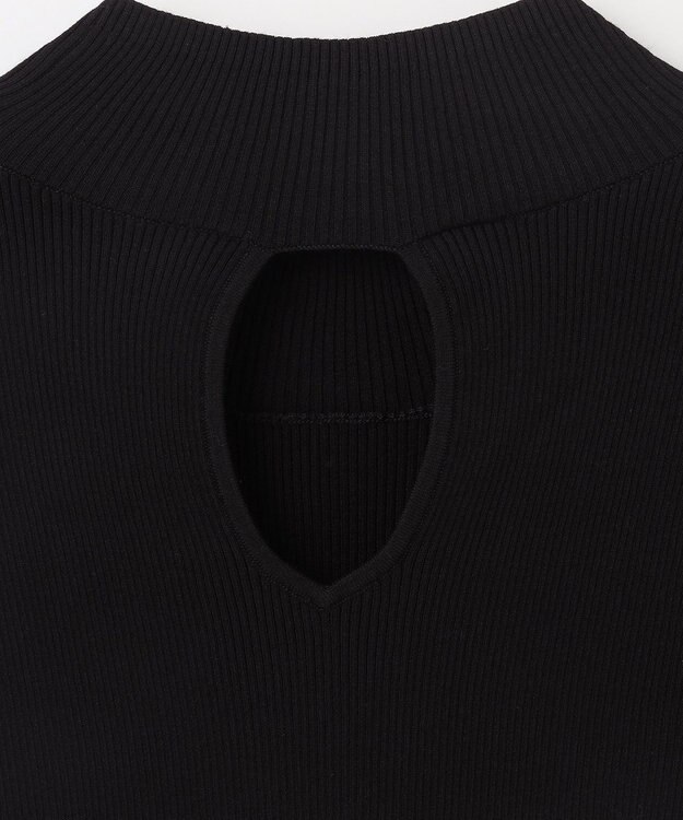 GRACE CONTINENTAL リブニットトップ ブラック