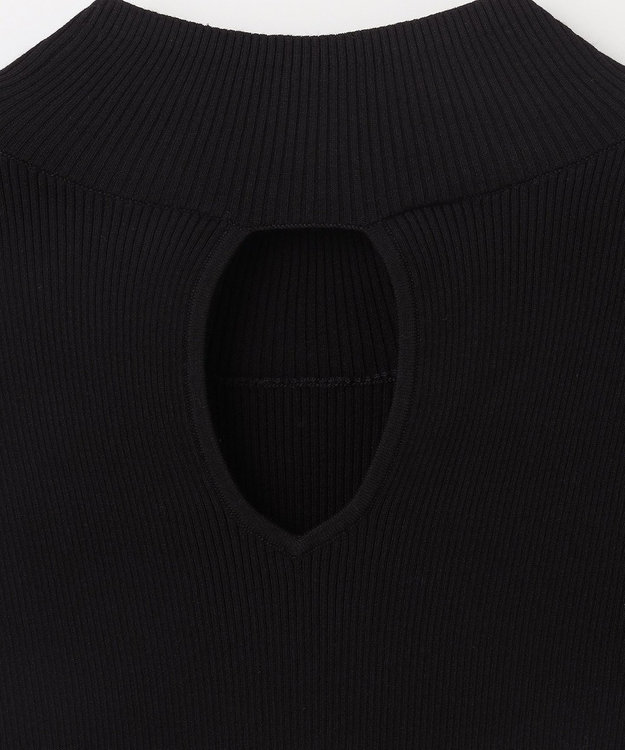 GRACE CONTINENTAL リブニットトップ ブラック