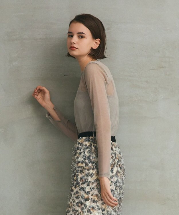 GRACE CONTINENTAL メッシュインナートップ ベージュ