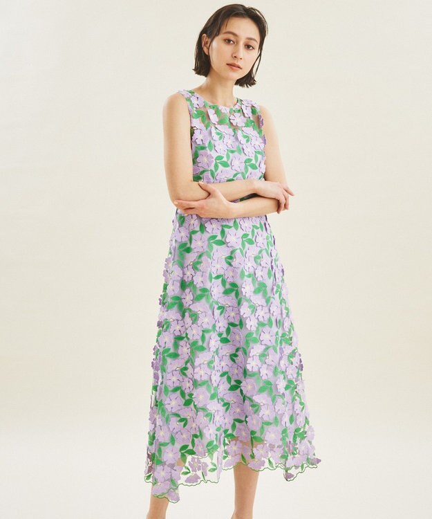 GRACE CONTINENTAL 【2023】リゾートフラワーワンピース フラワーリゾートドレス / GRACE CONTINENTAL | GRACE