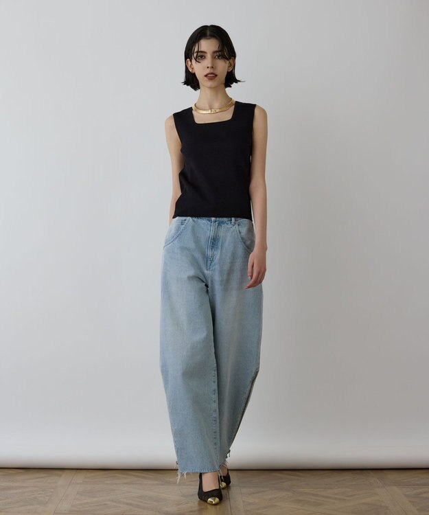 GRACE CONTINENTAL ノースリーブドレス フラワー刺繍ノースリーブワンピース / GRACE CONTINENTAL