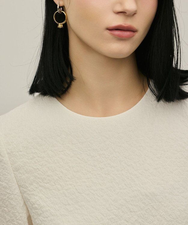 GRACE CONTINENTAL オーガンジージャガードトップ キナリ