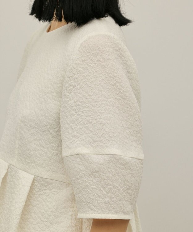 GRACE CONTINENTAL オーガンジージャガードトップ キナリ