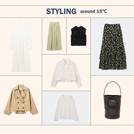 グレースコンチネンタル　セットアップ STYLING -around 15℃- | ONWARD CROSSET | GRACE CONTINENTAL