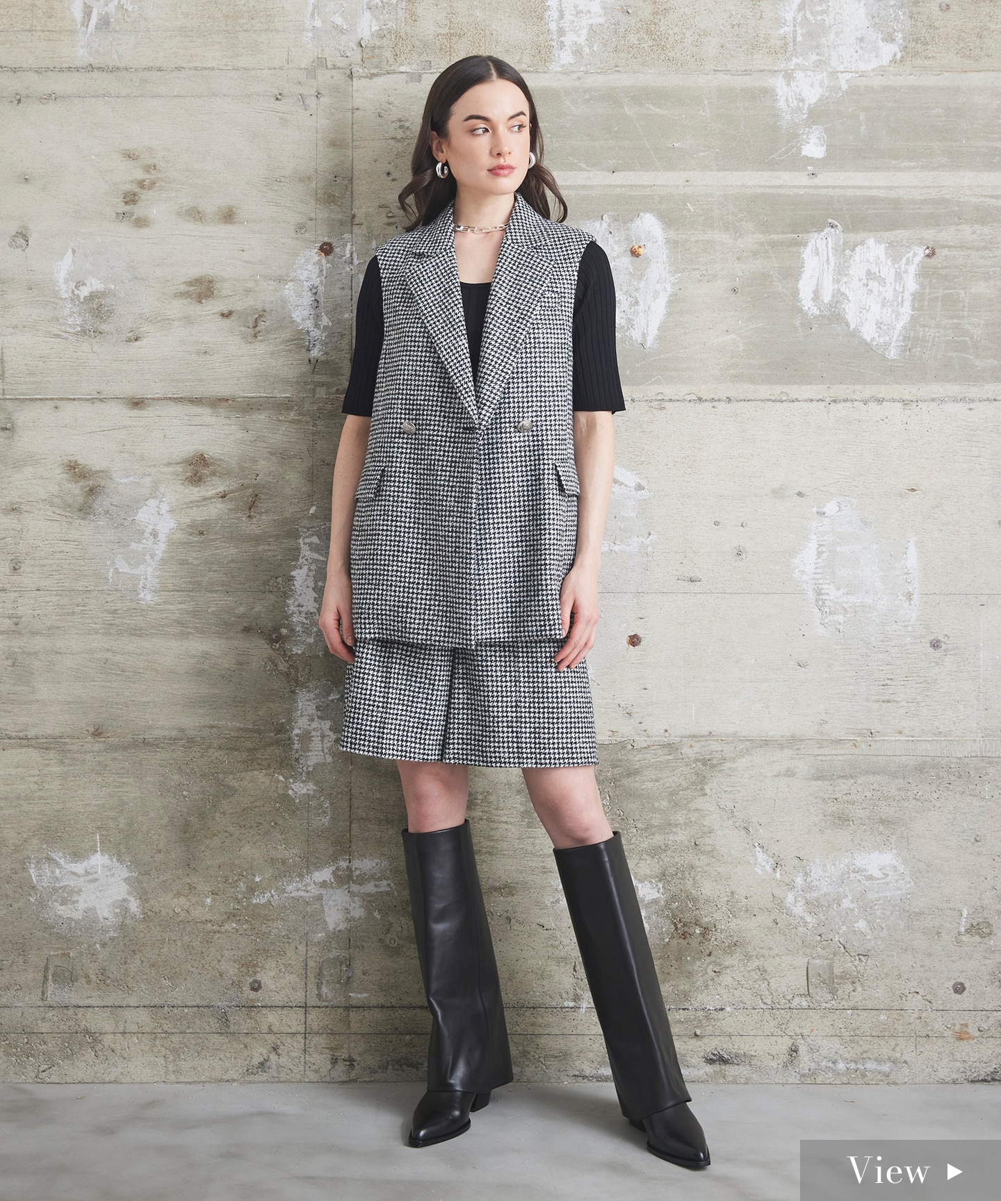 千鳥ライトWOOLジレ