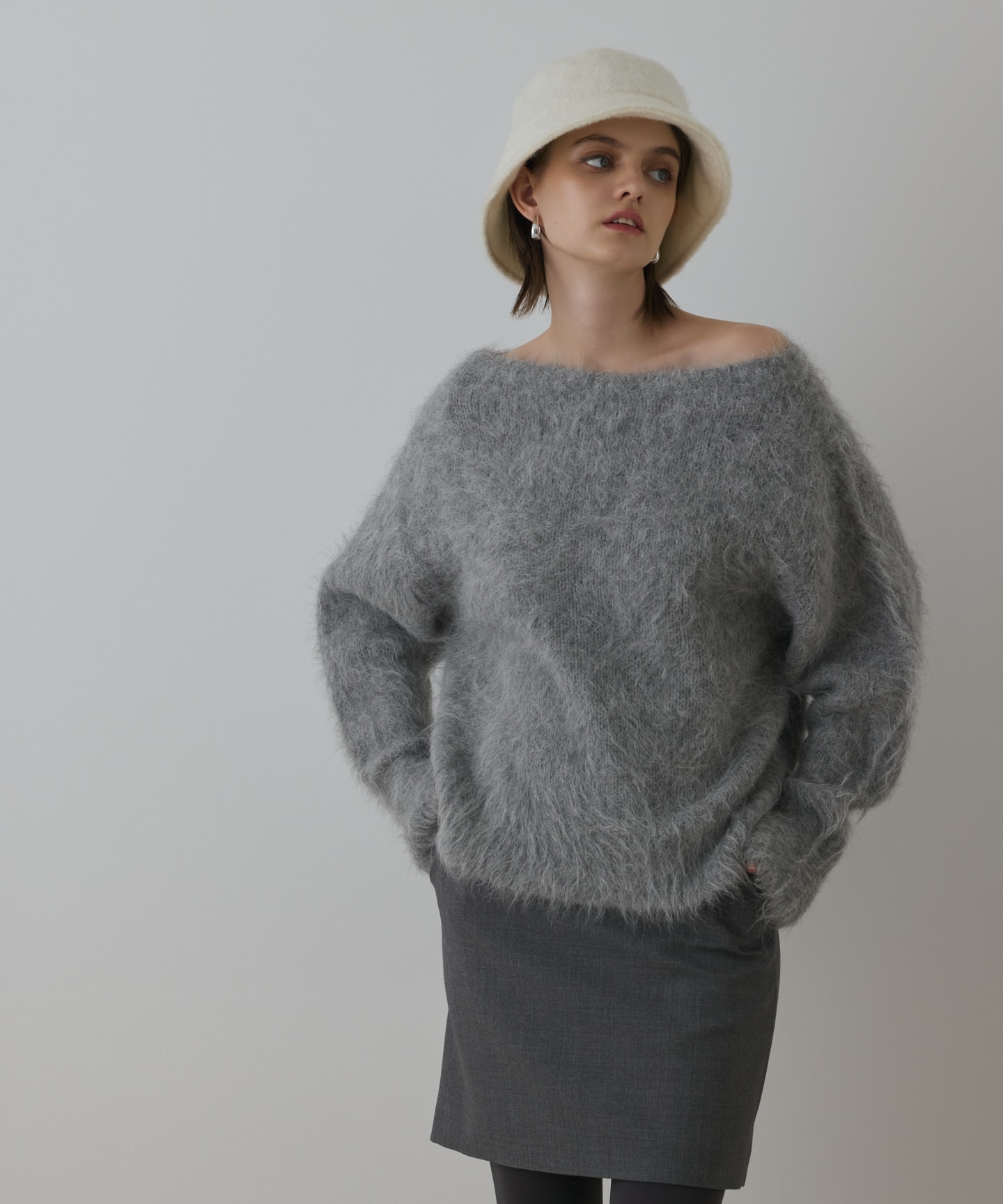 オーバーニットトップ