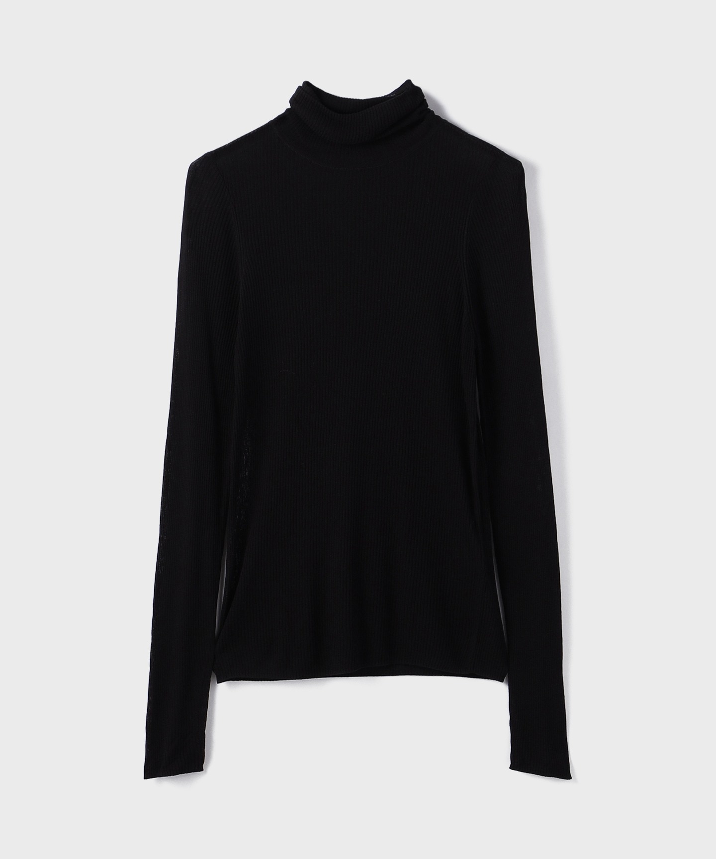 シアーリブニットトップ