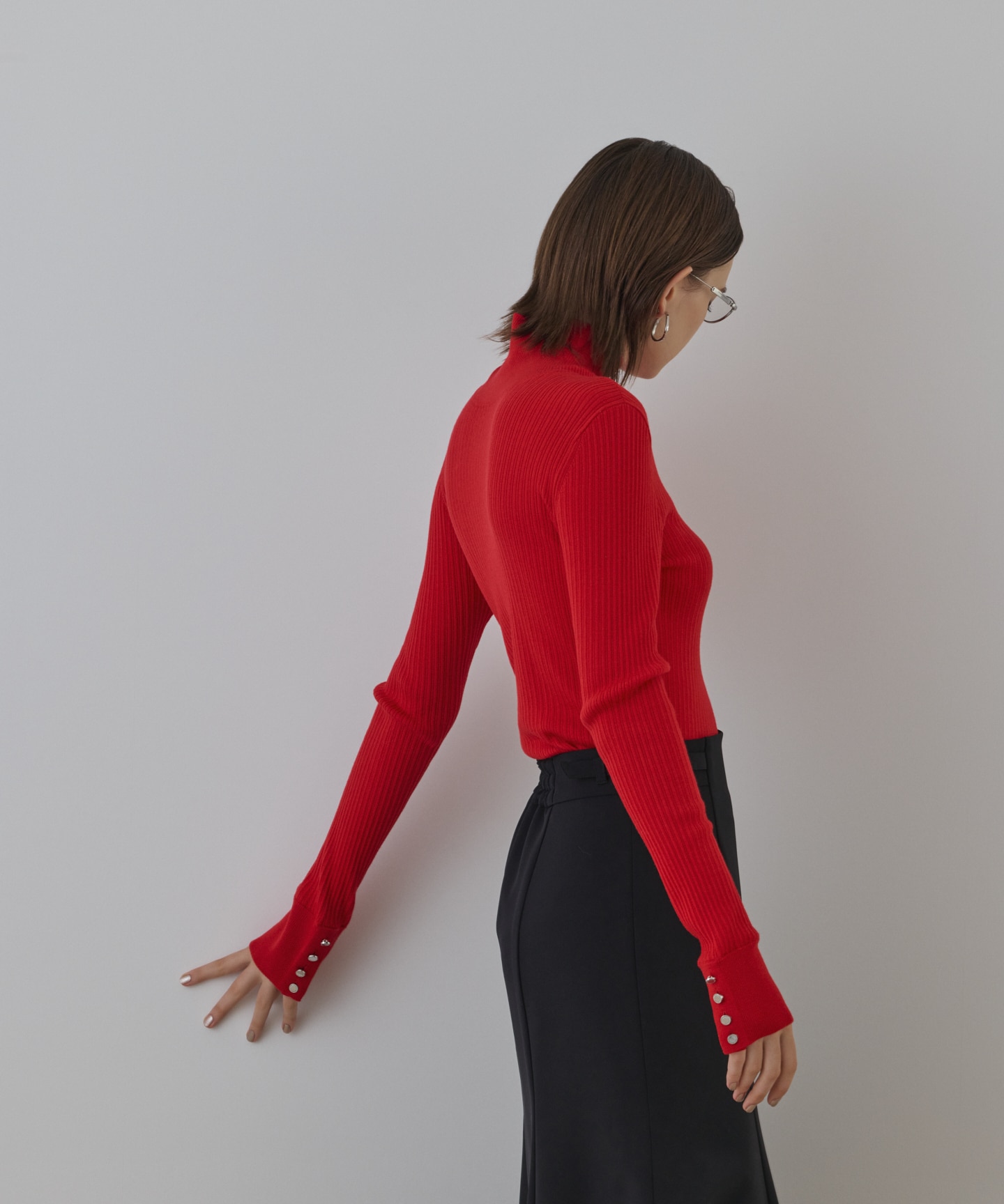 ウールハイゲージウールニットトップ