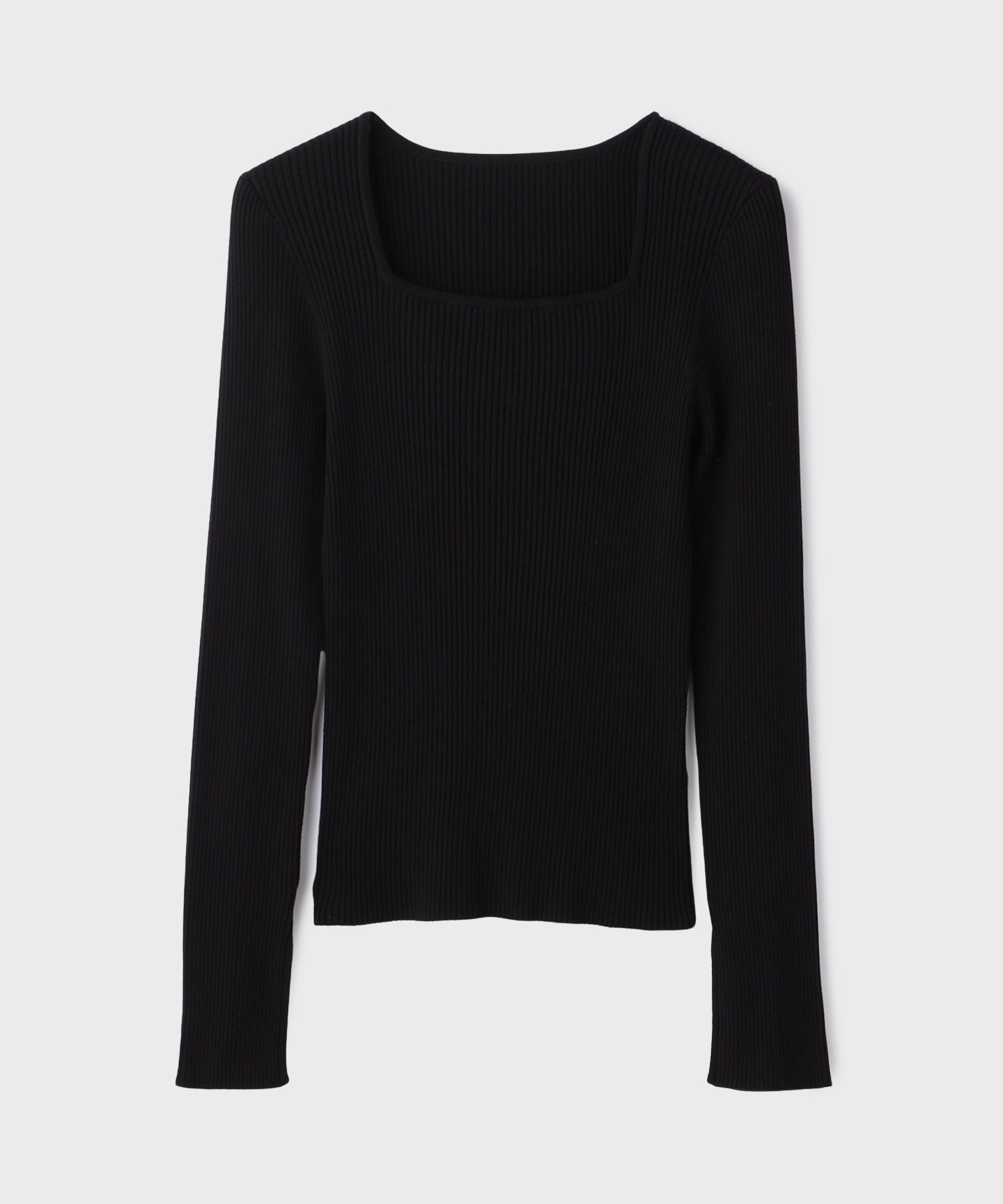 ハイゲージリブニットトップ