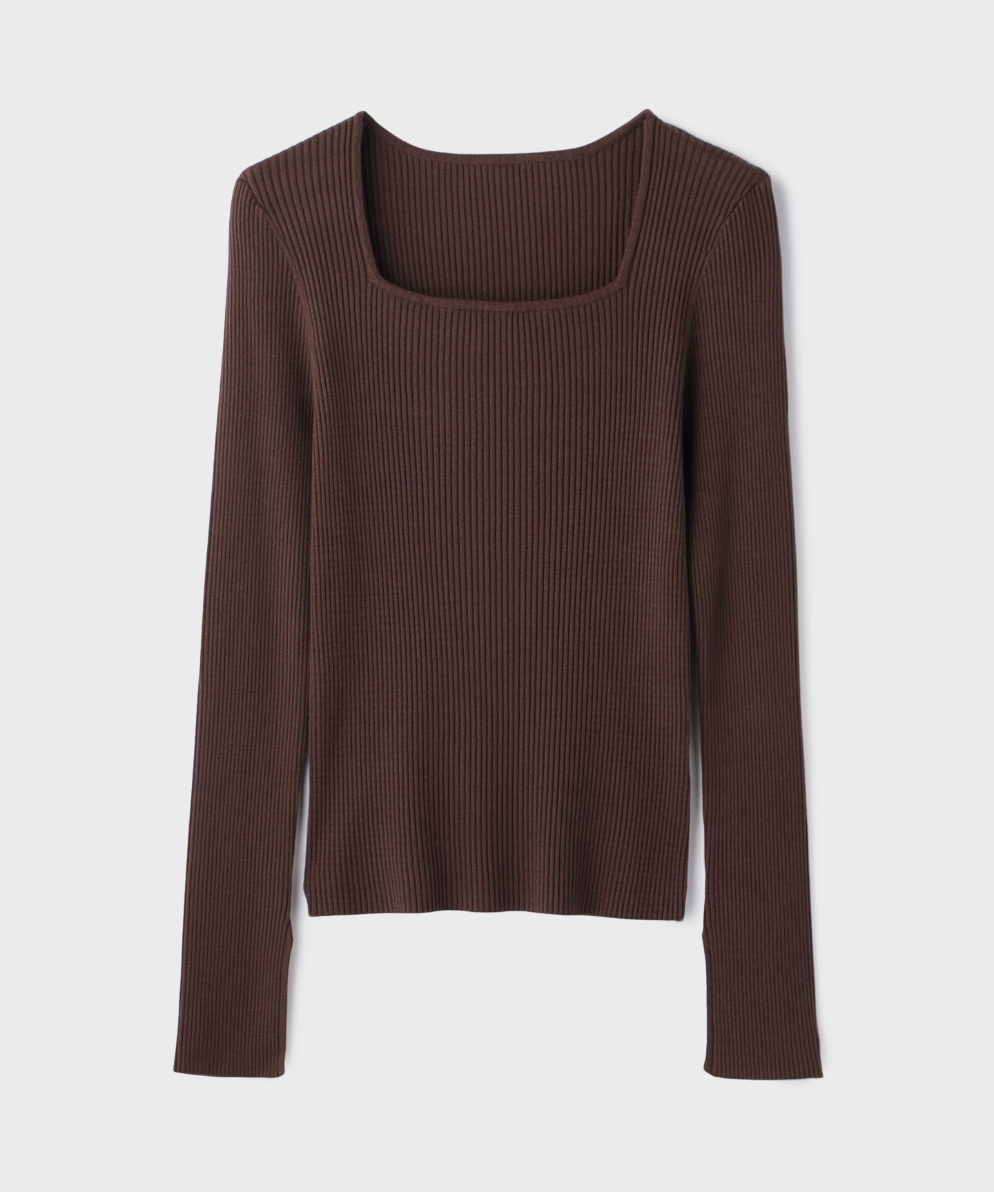 ハイゲージリブニットトップ