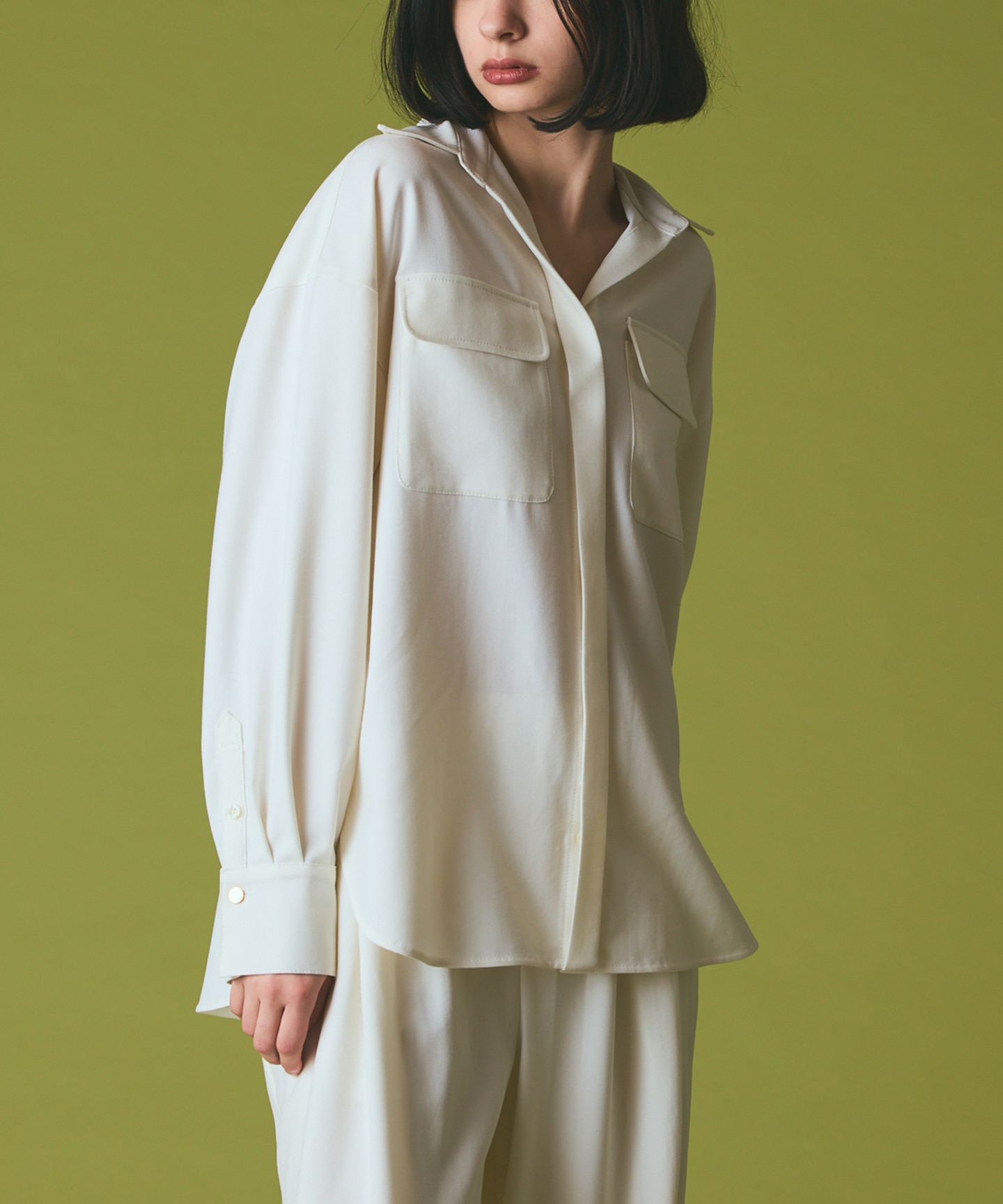 ウールミリタリーシャツ