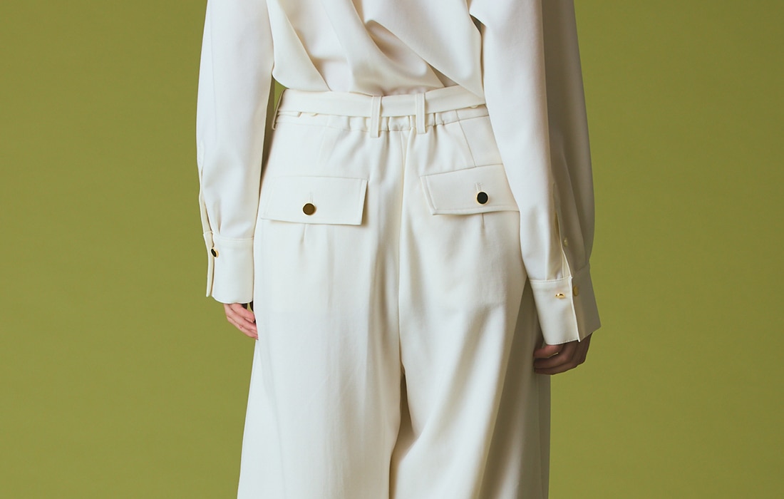 ウールワイドパンツ