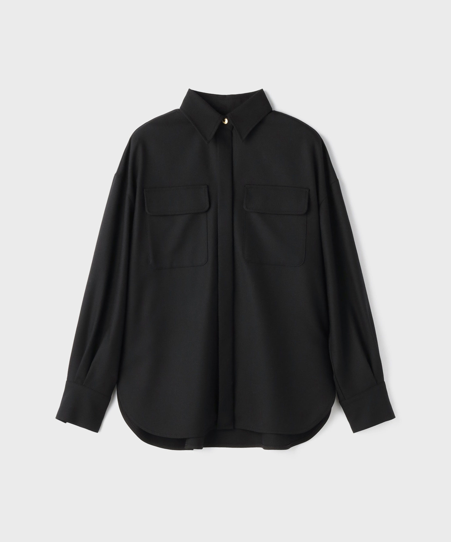 ウールミリタリーシャツ