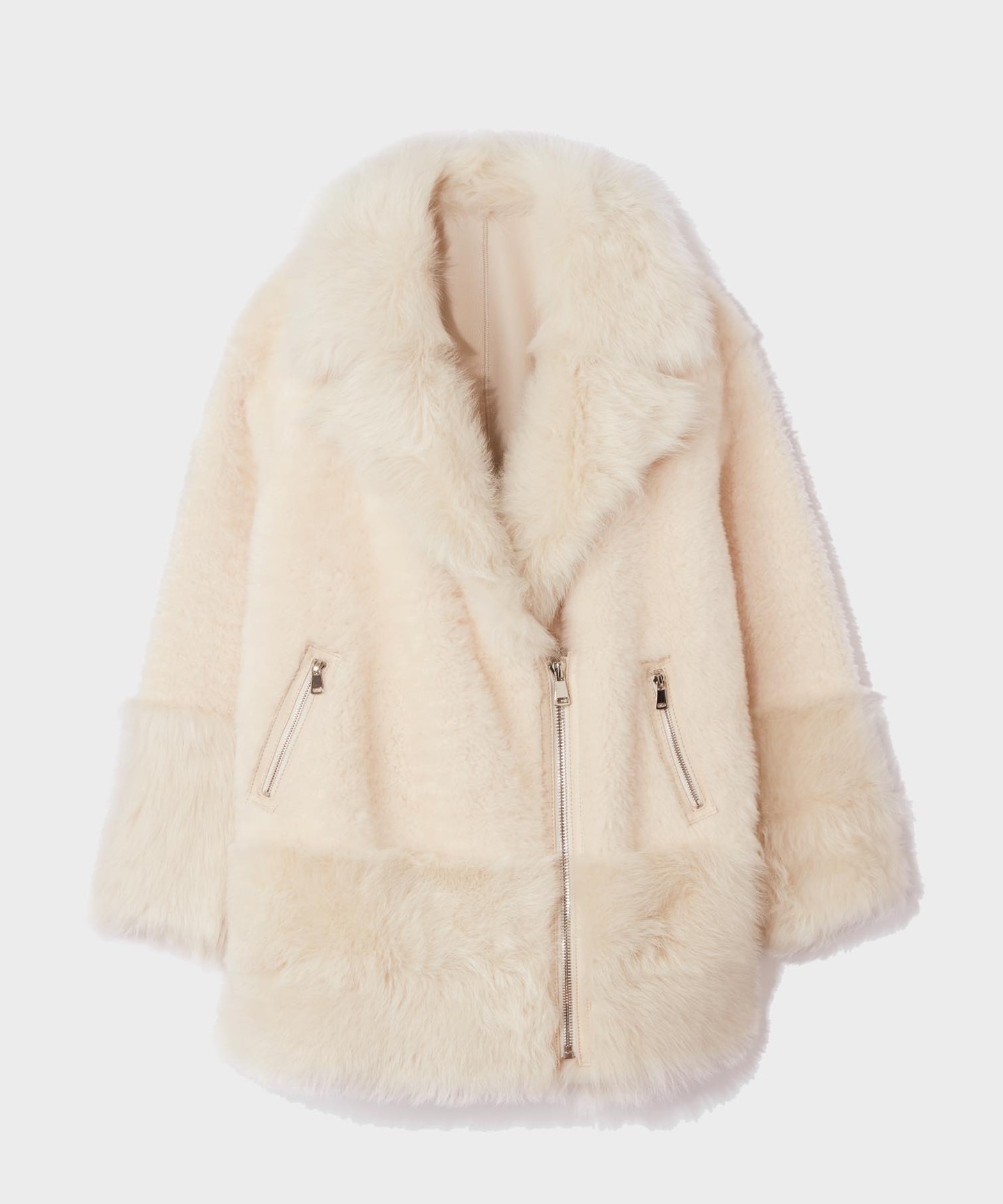 ムートンポンチョコート