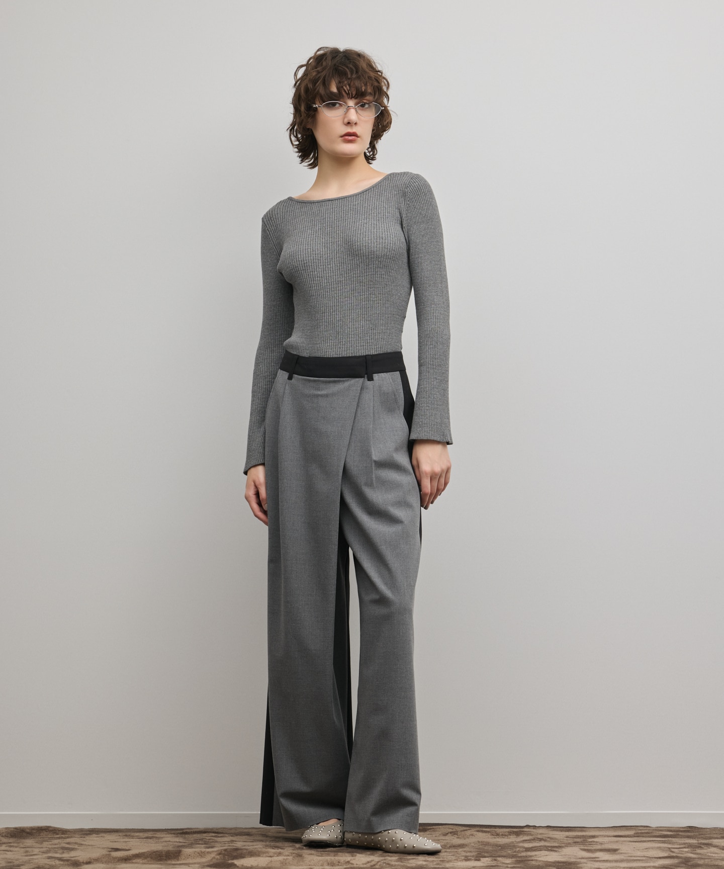 ラップワイドパンツ