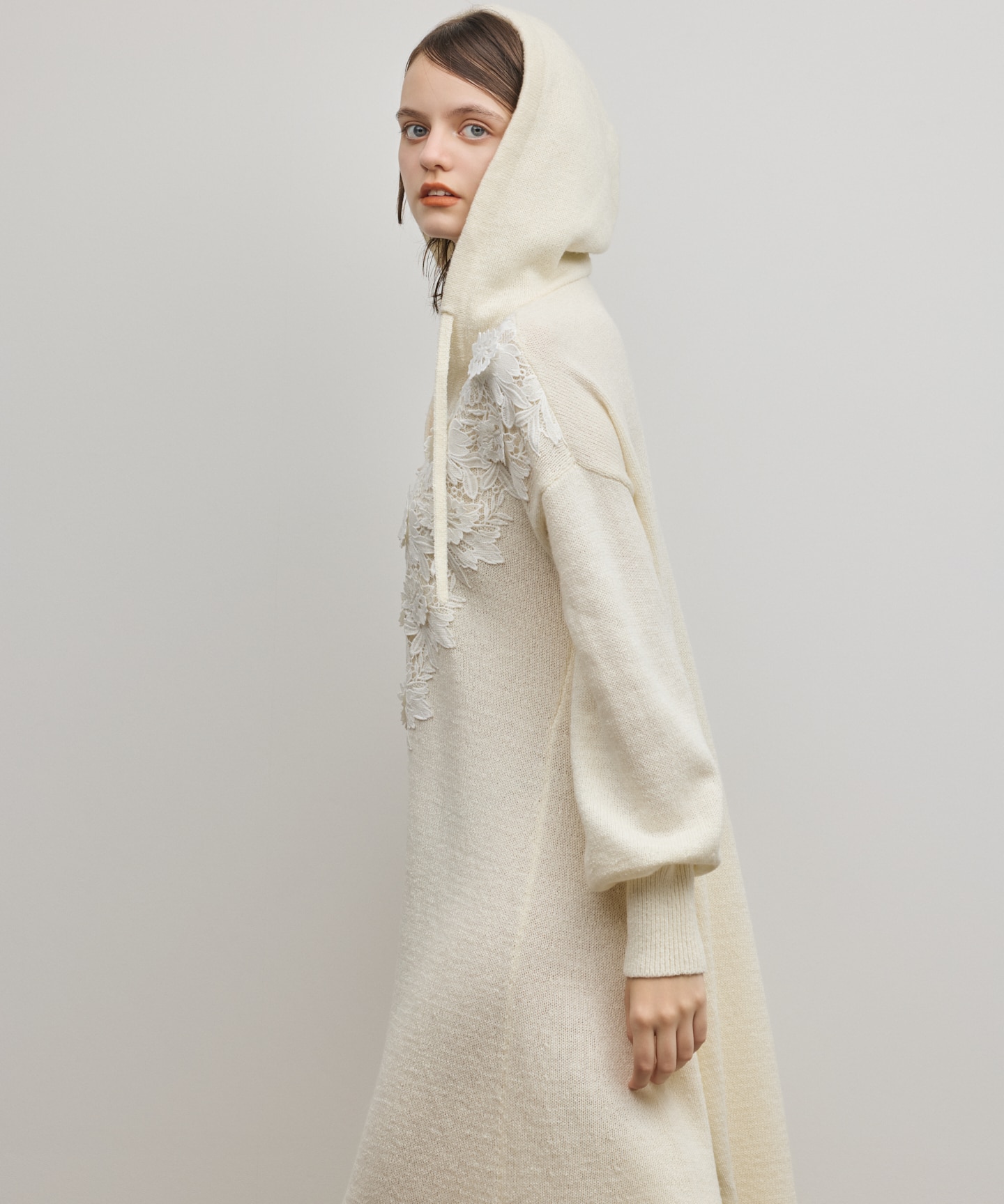 ケミカルレースニットワンピース