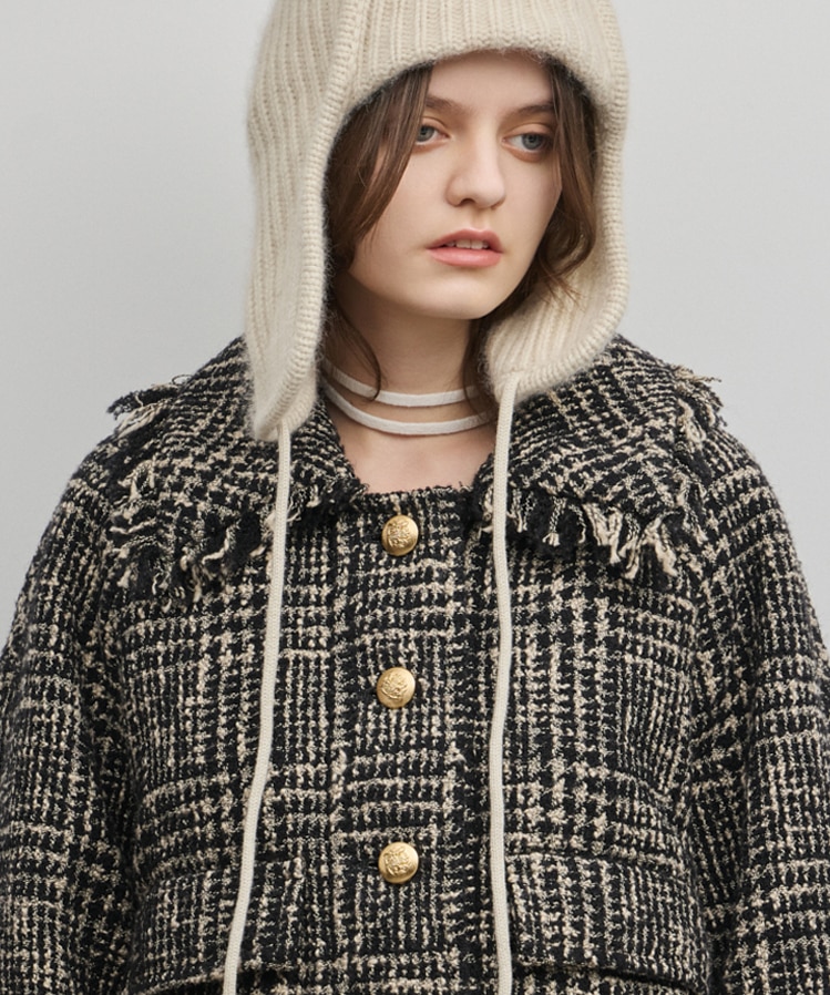 パディングツイードジャケット