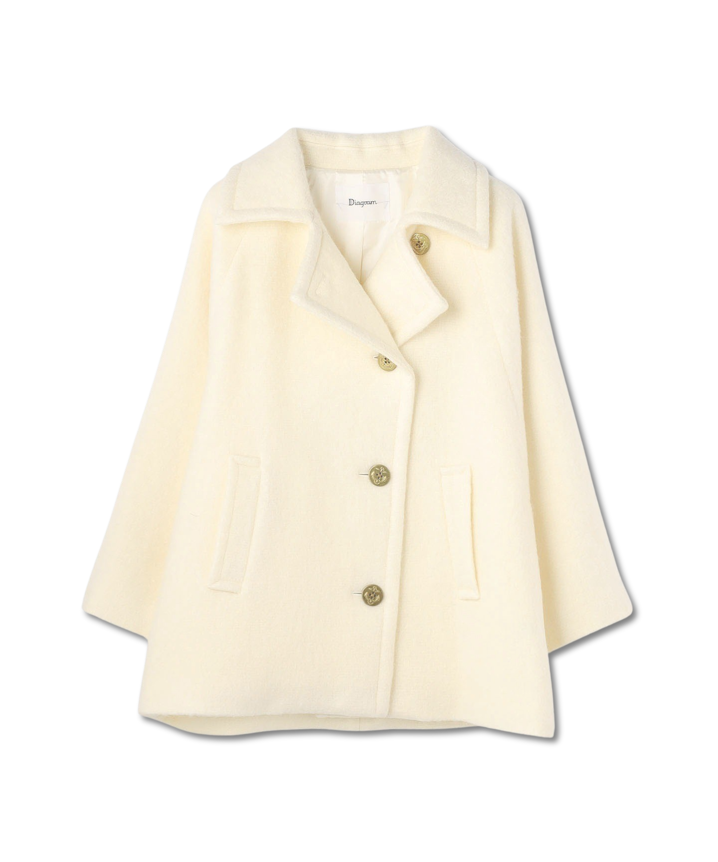 シャギーハーフコート