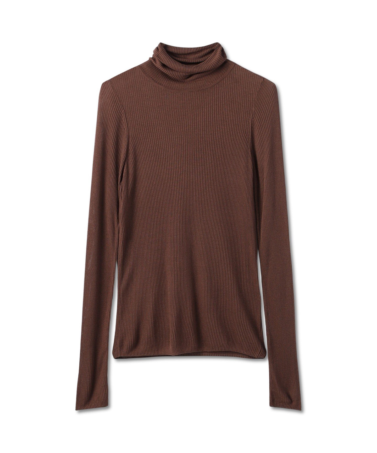 シアーリブニットトップ