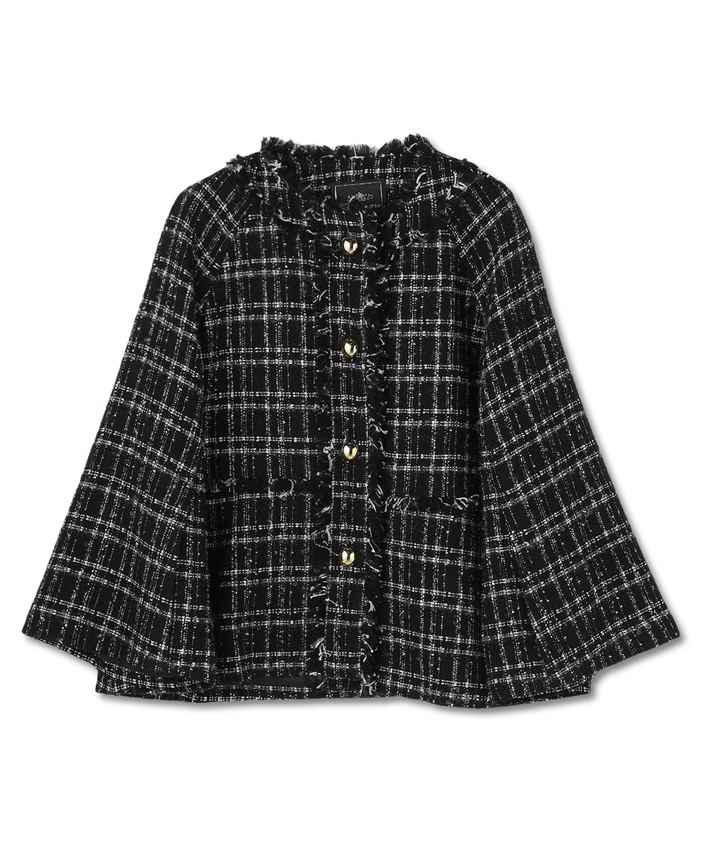 フレアスリーブツイードジャケット