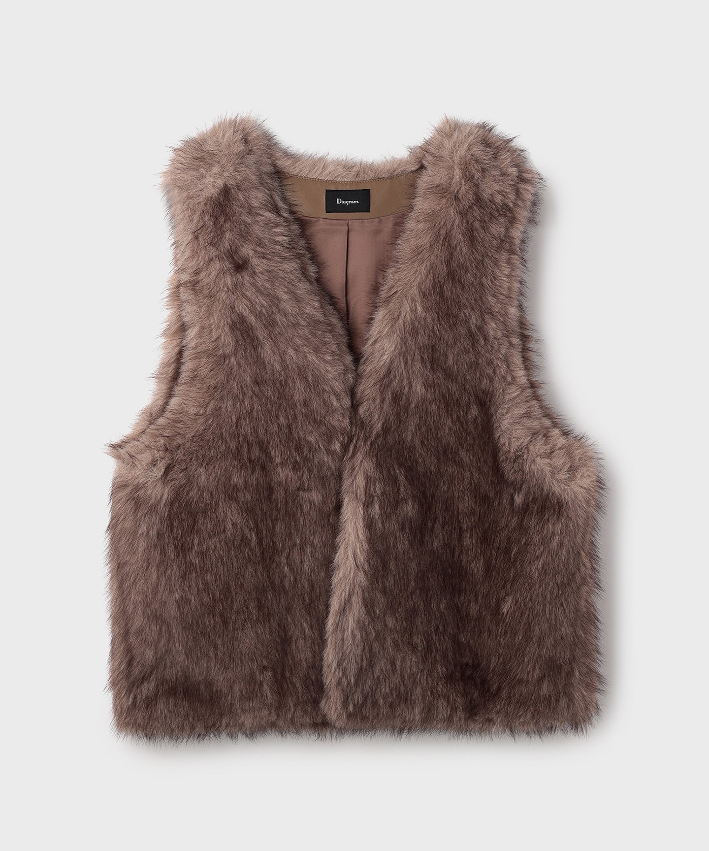 フェイクフォックスファーベスト