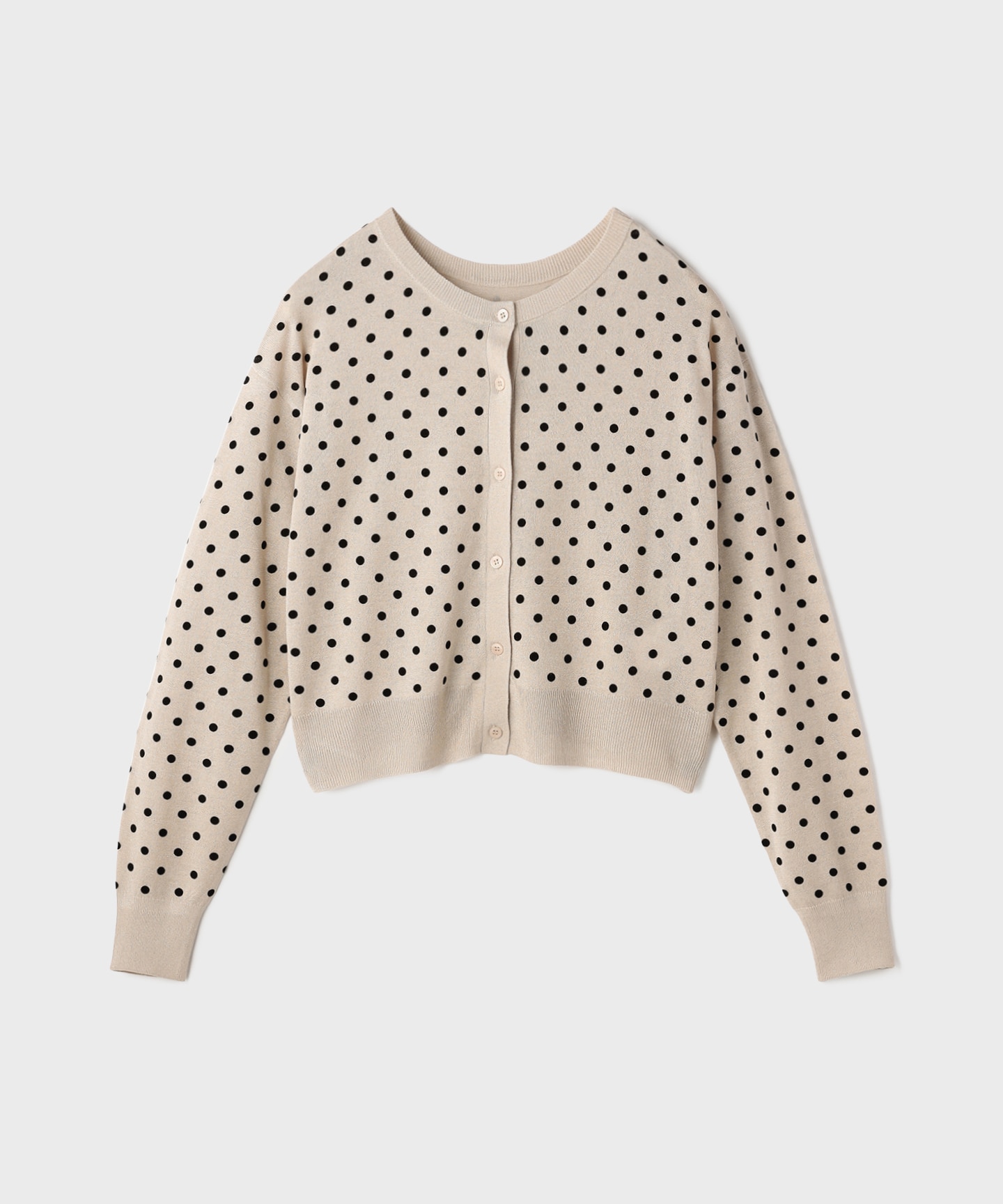 ドットフロッキーニットカーディガン