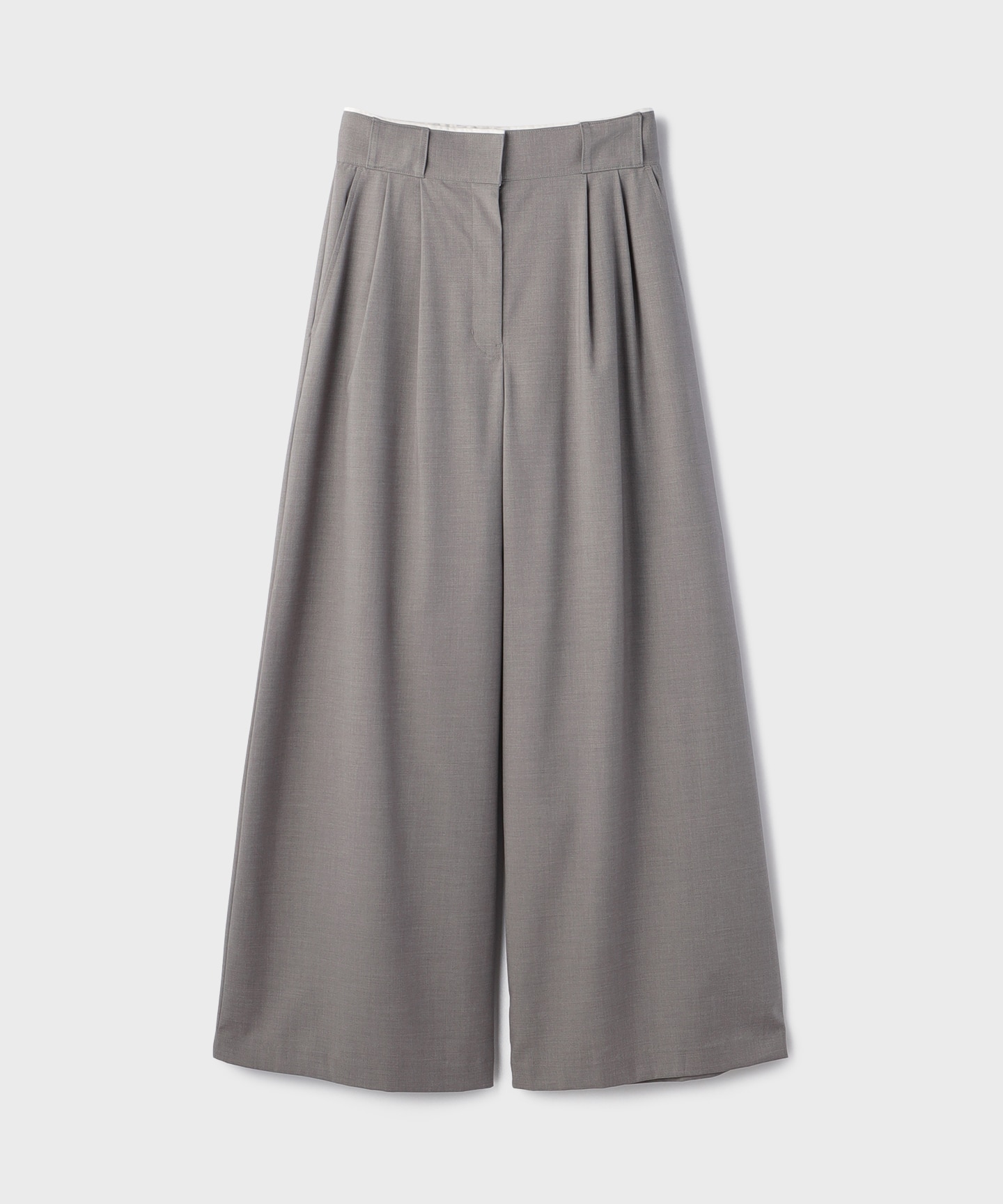 タックワイドパンツ