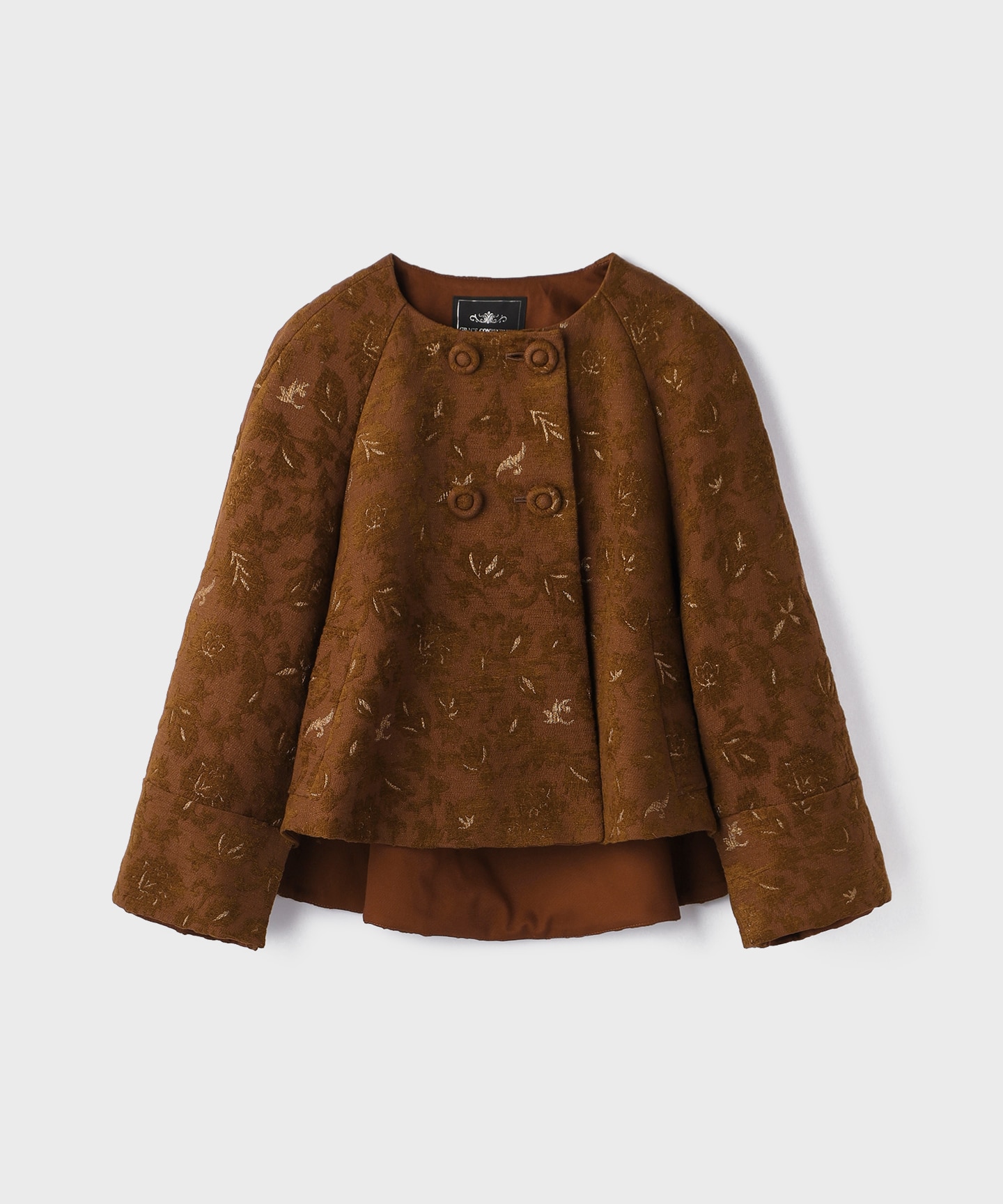 サラサジャガードケープジャケット