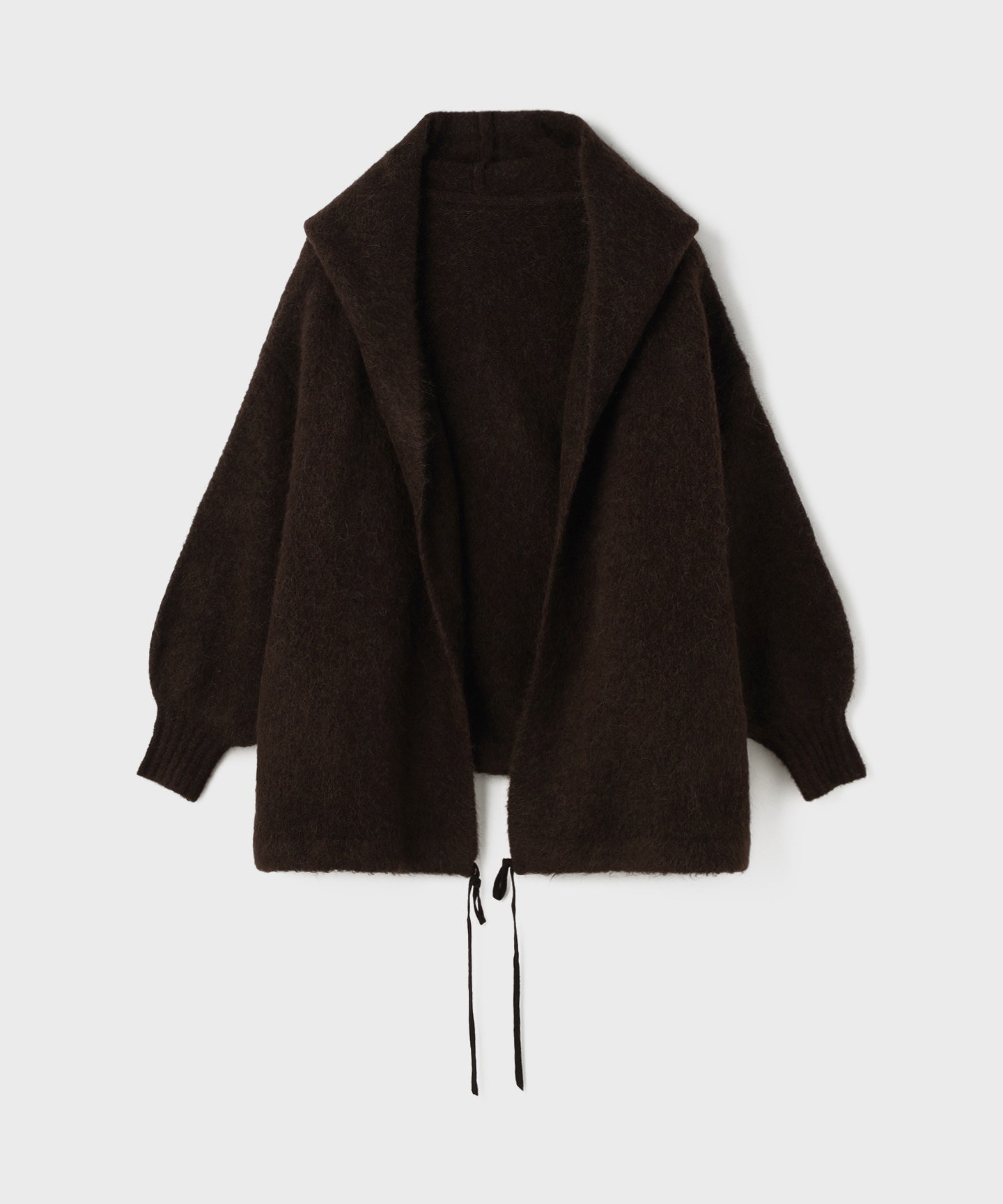 ストールアルパカカーディガン