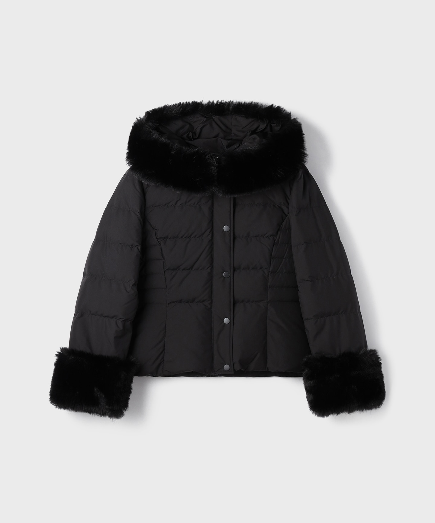 エコファーショートダウンジャケット