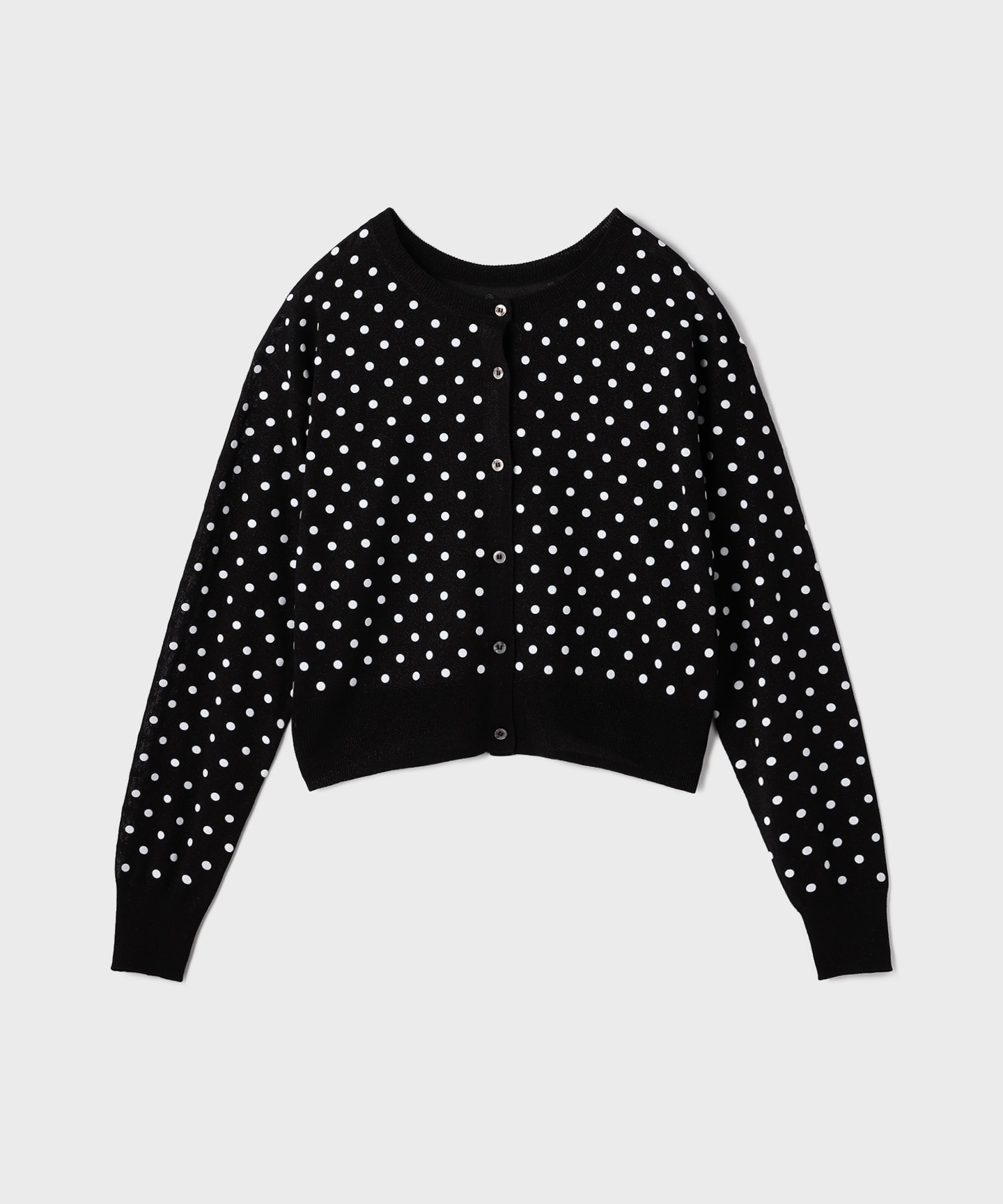 ドットフロッキーニットカーディガン