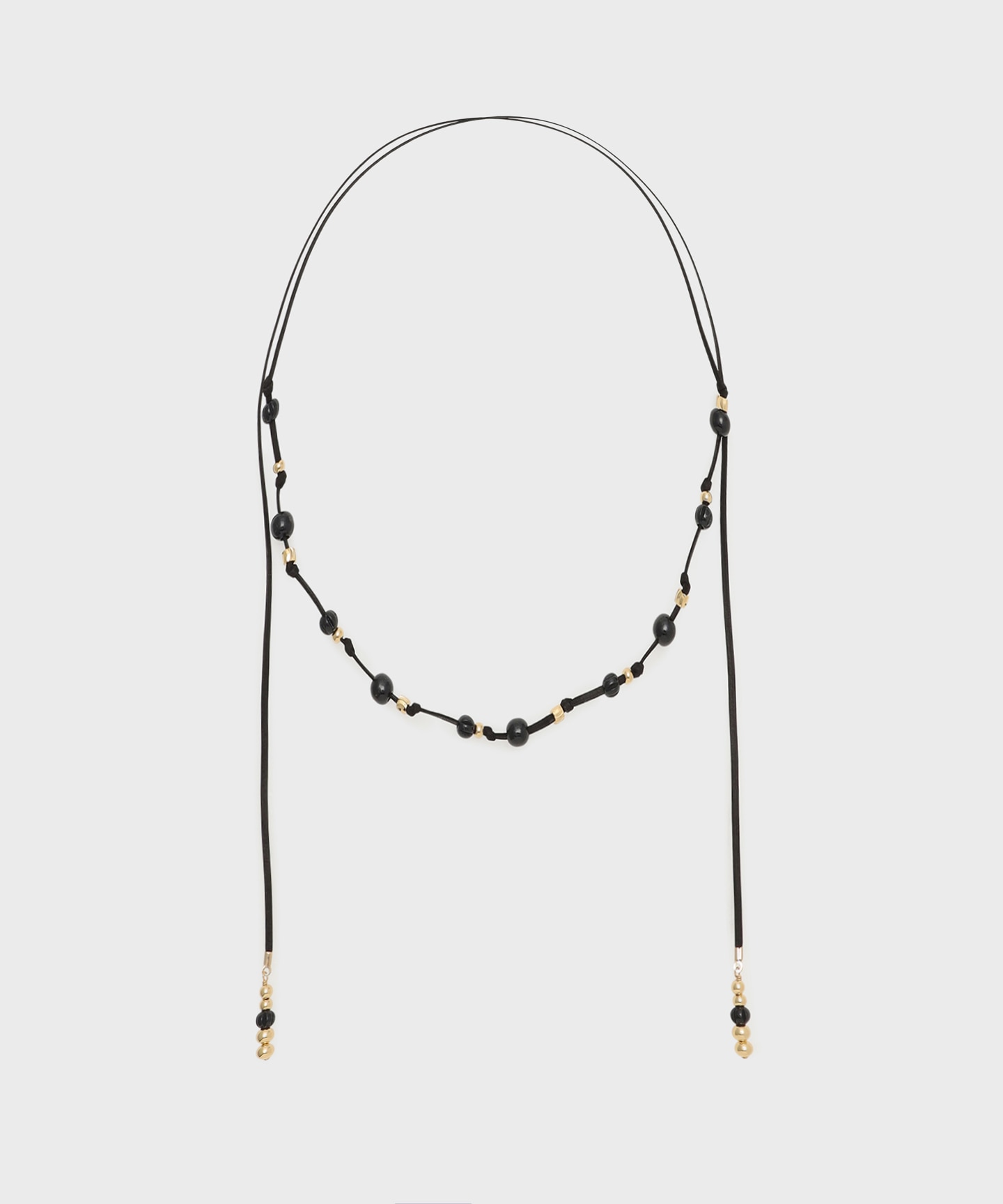 ビーズレザーチョーカー